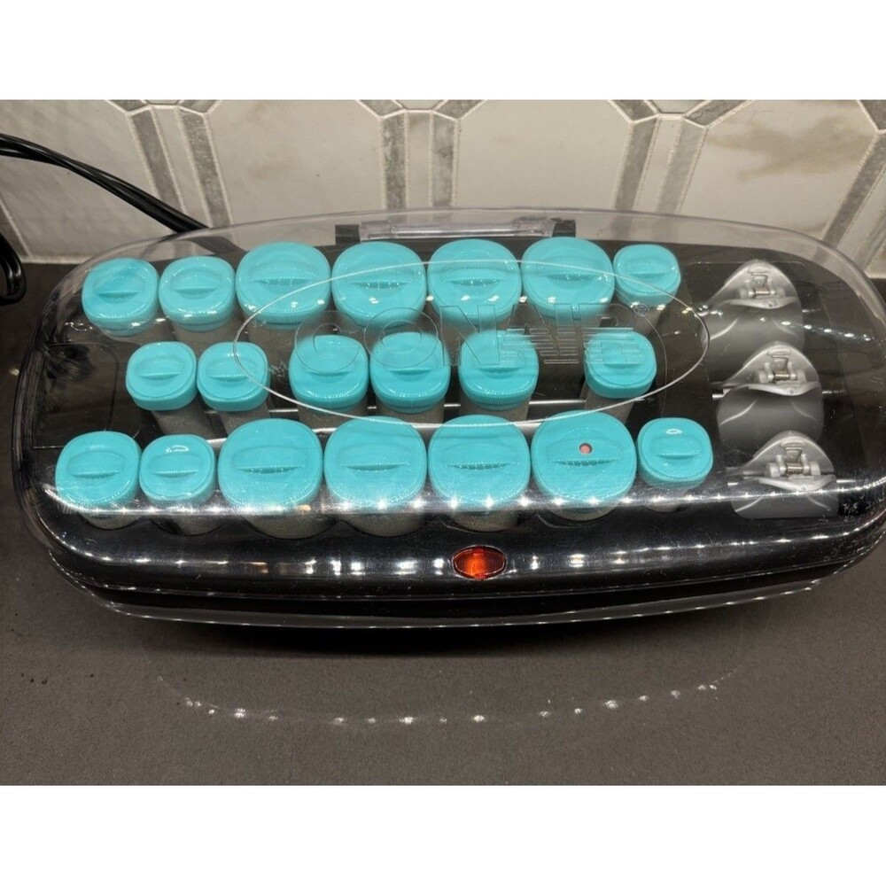 Conair Set CHV26R Curls & Waves Multi Size Hot Rollers  Tested - WORKS